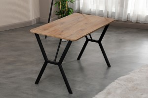 Elma 70x110 cm metal ayaklı masa