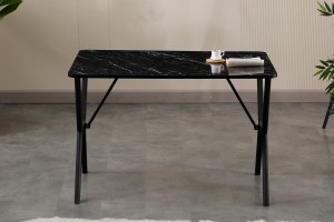 Elma 70x110 cm metal ayaklı masa