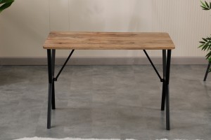 Elma 70x110 cm metal ayaklı masa