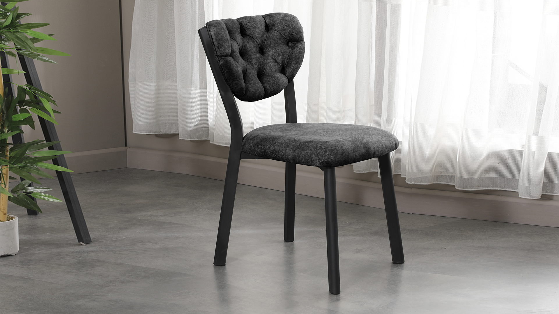 Elma Modeli Chester Yemek Odası,Cafe,Restoran Ve Mutfak Sandalyesi