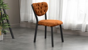 Elma Modeli Chester Yemek Odası,Cafe,Restoran Ve Mutfak Sandalyesi Kiremit