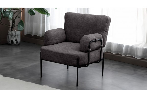 Hermes Balkon, Bahçe, Cafe, Metal Koltuk , Bahçe, Tekli berjer koltuk Füme