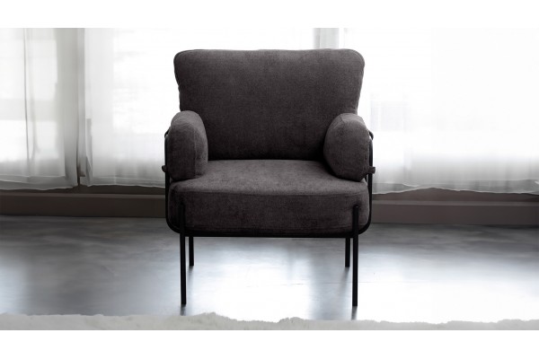 Hermes Balkon, Bahçe, Cafe, Metal Koltuk , Bahçe, Tekli berjer koltuk Füme