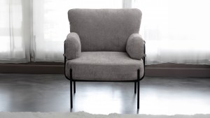 Hermes Balkon,Bahçe,Cafe,Metal Koltuk ,Bahçe,Takli berjer koltuk Gri