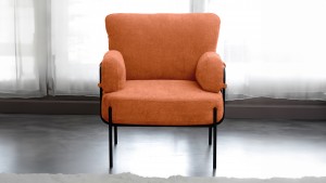 Hermes Balkon,Bahçe,Cafe,Metal İkili Koltuk Kiremit