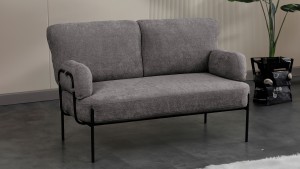 Hermes Balkon,Bahçe,Cafe,Metal İkili Koltuk Gri