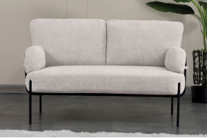 Hermes Krem 2+1+1 çay seti koltuk takımı