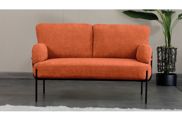Hermes Balkon, Bahçe, Cafe, Metal İkili Koltuk Kiremit Hermes Balkon, Bahçe, Cafe, Metal İkili Koltuk Kiremit