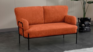 Hermes Balkon,Bahçe,Cafe,Metal İkili Koltuk Kiremit