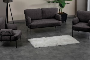 Hermes Siyah 2+1+1 çay seti koltuk takımı
