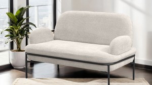 Aster Cafe,Ofis,Büro,Balkon,Otel ,Lobi,ikili,iki kişilik Koltuk Bukle Teddy Kumaş