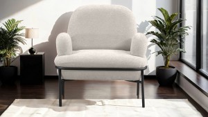 Aster Cafe,Ofis,Büro,Balkon,Otel ,Lobi,Tekli Berjer Koltuk Krem