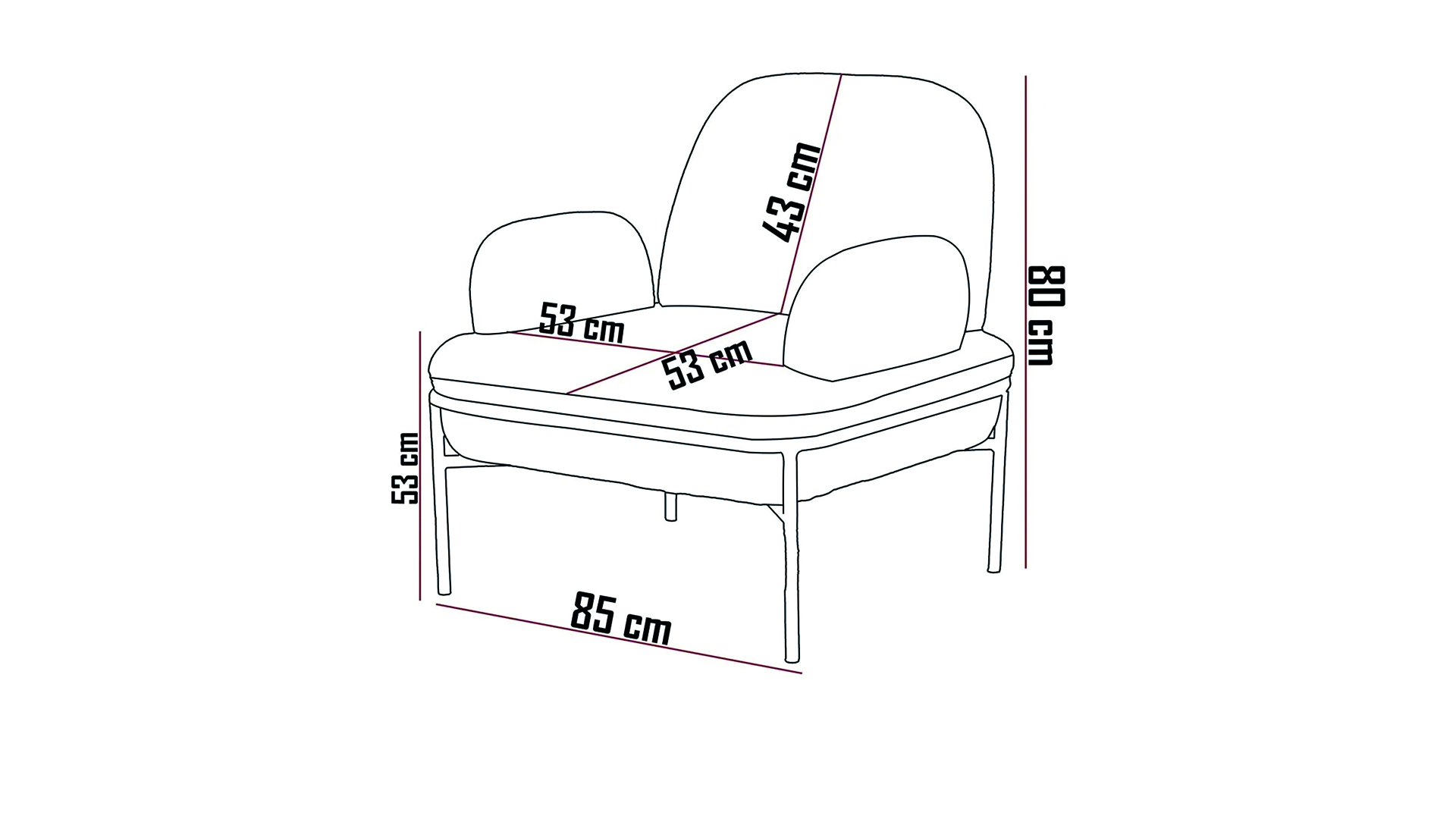 Aster Cafe,Ofis,Büro,Balkon,Otel ,Lobi,Tekli Berjer Koltuk Kiremit