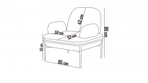 Aster Cafe,Ofis,Büro,Balkon,Otel ,Lobi,Tekli Berjer Koltuk Kiremit