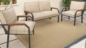 Berlin Balkon,Bahçe,Cafe - Metal Kanepe Koltuk Takımı  2 1 1