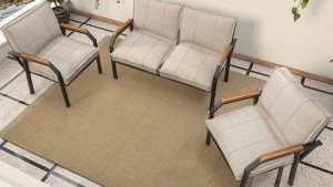 Berlin Balkon,Bahçe,Cafe - Metal Kanepe Koltuk Takımı  2 1 1