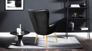 Armens Life Begonya,Sandalye,Kafe,Otel,Tekli Berjer Gold Ayak Siyah