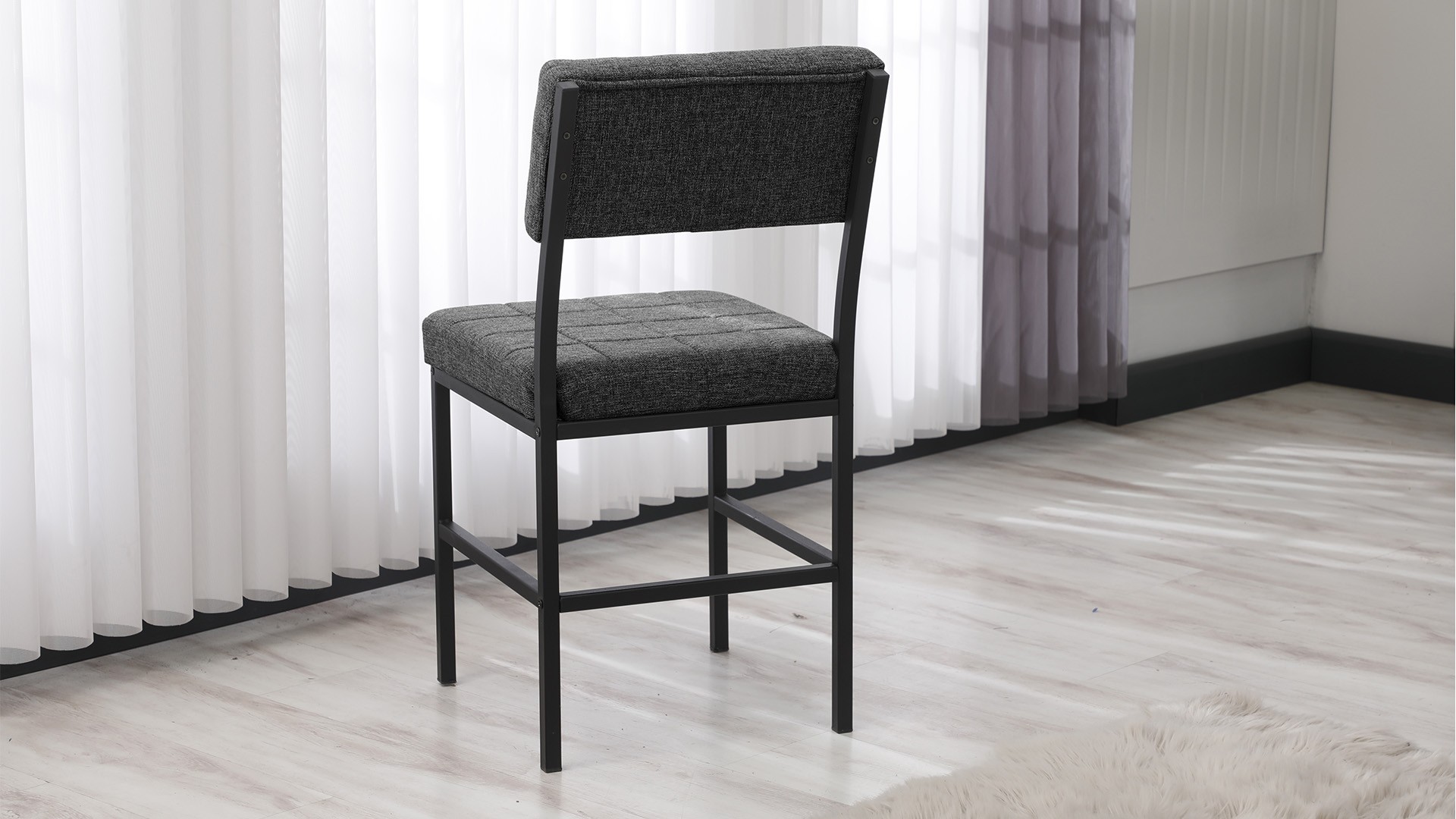 Duba Modeli Chester Yemek Odası,Cafe,Restoran Ve Mutfak Sandalyesi Mürdüm