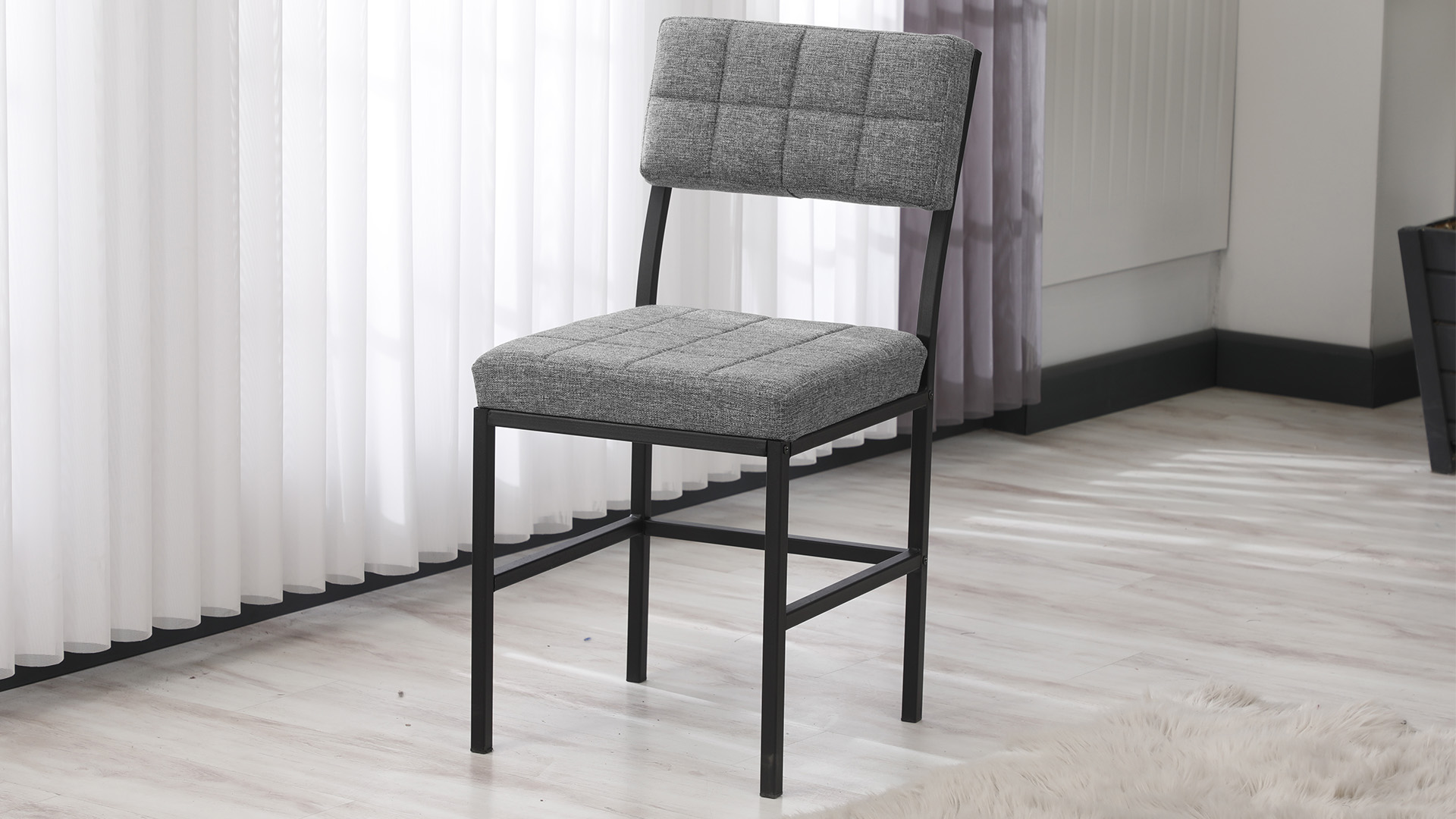 Duba Modeli Sandalye Yemek Odası,Cafe,Restoran Ve Mutfak Sandalyesi Gri