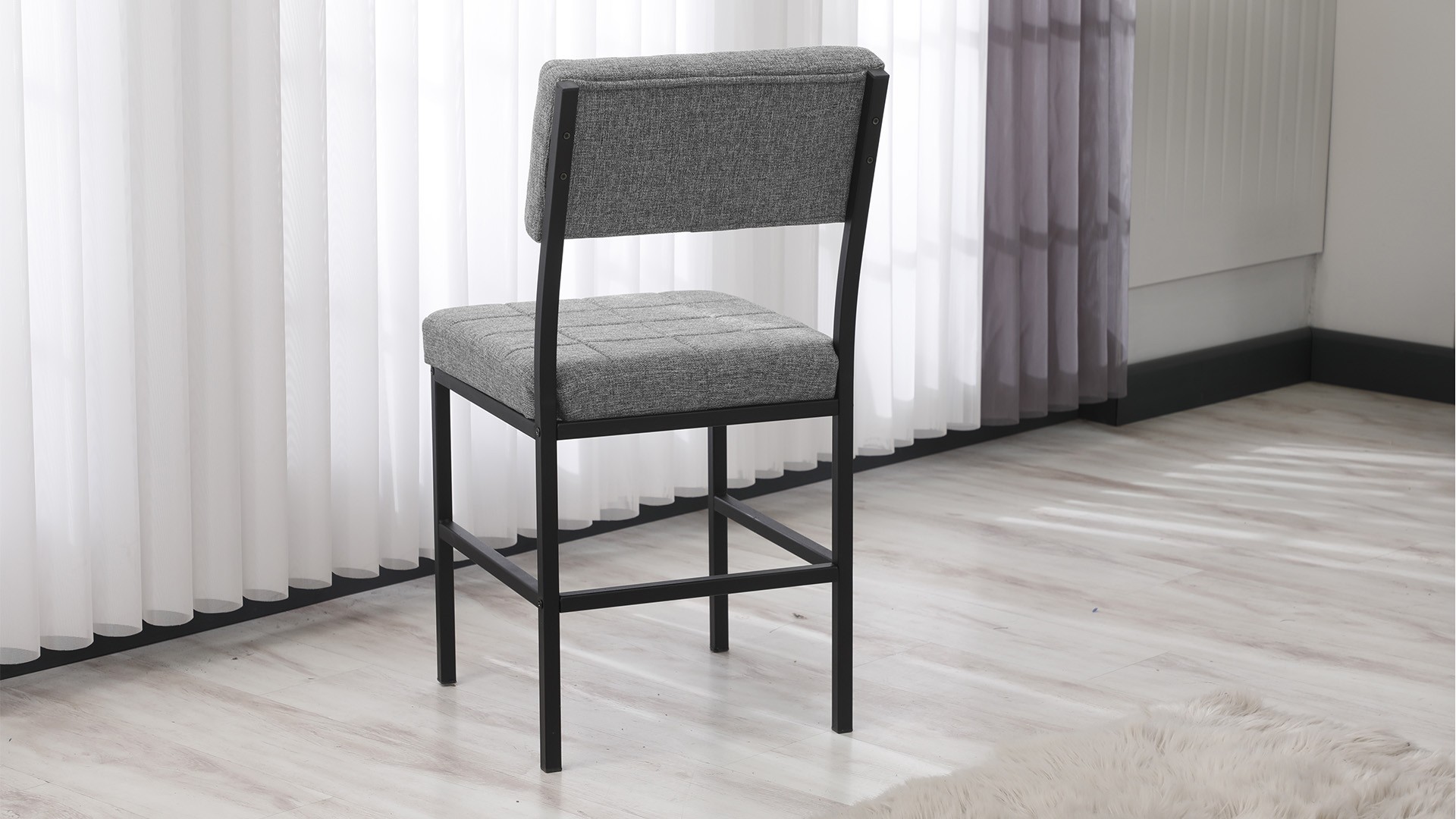 Duba Modeli Sandalye Yemek Odası,Cafe,Restoran Ve Mutfak Sandalyesi Gri