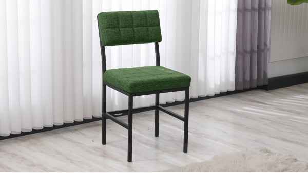 Dubai Modeli Sandalye Yemek Odası, Cafe, Restoran Ve Mutfak Sandalyesi Yaşil