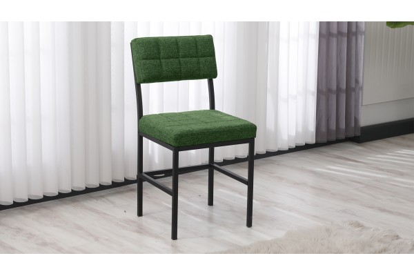 Dubai Modeli Sandalye Yemek Odası, Cafe, Restoran Ve Mutfak Sandalyesi Yaşil