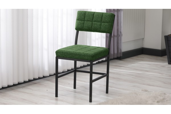 Dubai Modeli Sandalye Yemek Odası, Cafe, Restoran Ve Mutfak Sandalyesi Yaşil