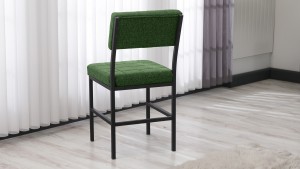 Dubai Modeli Mutfak Masa Takımı 4 Sandalye Keten Kumaş Yeşil 1 Masa Siyah Mermer Desenli