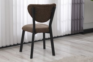 Elma 4 Sandalyeli Masa Takımı Kahve Siyah Merm