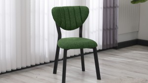 Elma Modeli Keten Sandalye Yemek Odası,Cafe,Restoran Ve Mutfak Sandalyesi Keten Kumaş Füme