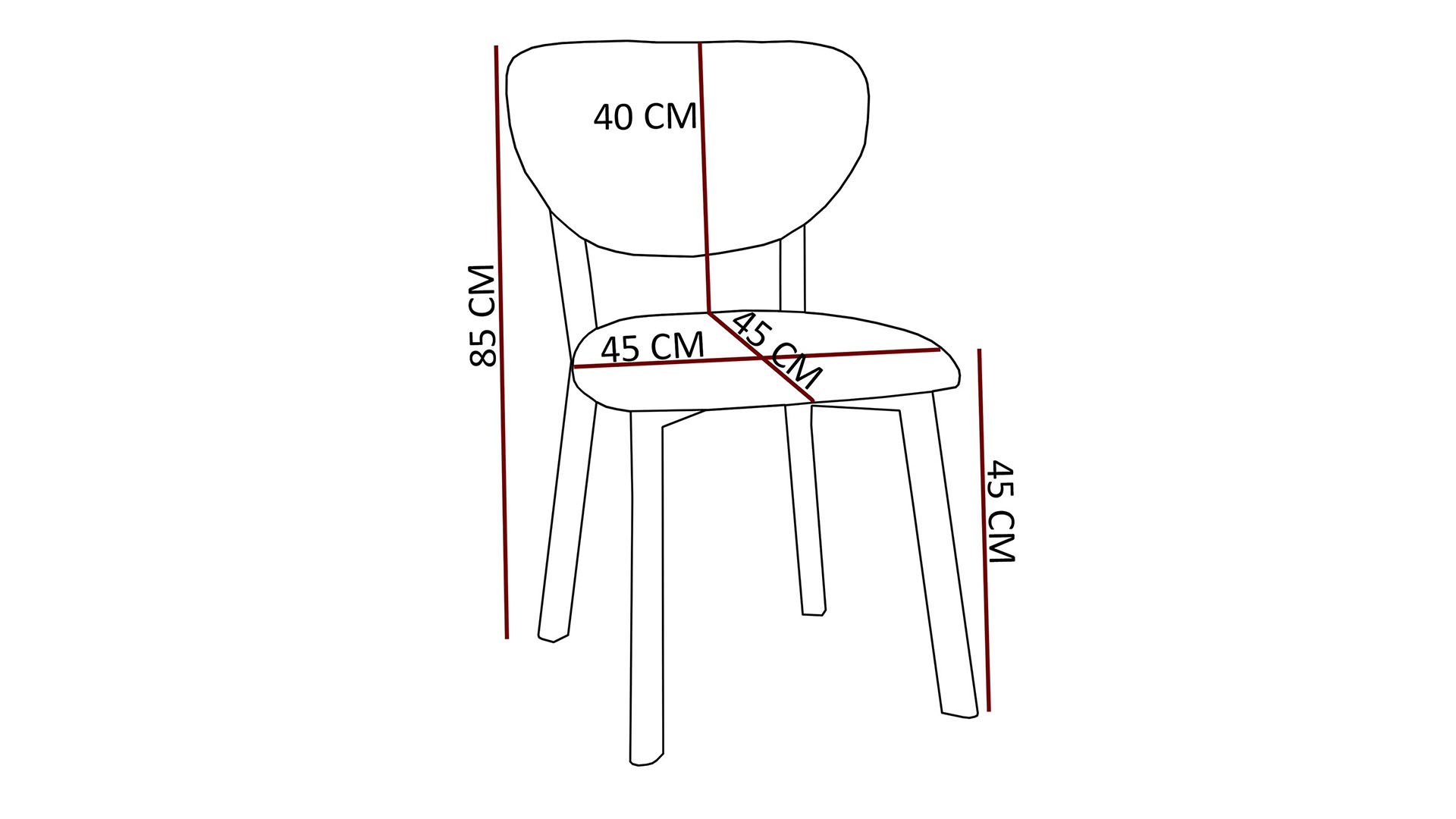 Elma Modeli Keten Sandalye Yemek Odası Cafe Restoran Ve Mutfak Sandalyesi Keten Kumaş Krem