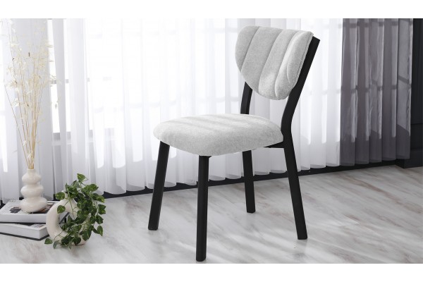 Elma Modeli Yemek Odası, Cafe, Restoran Ve Mutfak Sandalyesi Teddy Krem