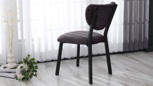 Elma Modeli Chester Yemek Odası,Cafe,Restoran Ve Mutfak Sandalyesi Teddy Füme