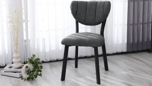 Elma Modeli Chester Yemek Odası,Cafe,Restoran Ve Mutfak Sandalyesi Teddy Gri