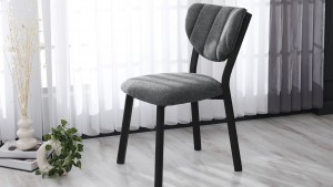 Elma Modeli Chester Yemek Odası,Cafe,Restoran Ve Mutfak Sandalyesi Teddy Gri