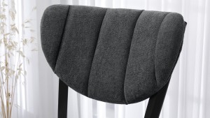 Elma Modeli Chester Yemek Odası,Cafe,Restoran Ve Mutfak Sandalyesi Teddy Gri