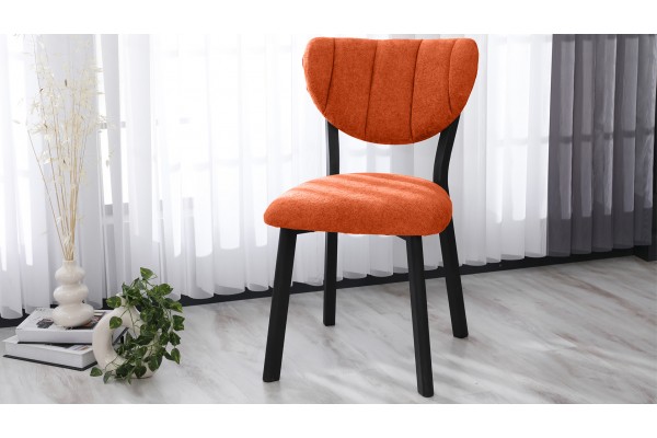 Elma Modeli Yemek Odası, Cafe, Restoran Ve Mutfak Sandalyesi Teddy Kiremit
