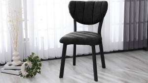 Elma Modeli Chester Yemek Odası,Cafe,Restoran Ve Mutfak Sandalyesi Teddy Siyah