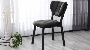 Elma Modeli Chester Yemek Odası,Cafe,Restoran Ve Mutfak Sandalyesi Teddy Siyah