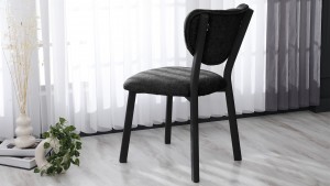 Elma Modeli Chester Yemek Odası,Cafe,Restoran Ve Mutfak Sandalyesi Teddy Siyah