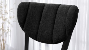 Elma Modeli Chester Yemek Odası,Cafe,Restoran Ve Mutfak Sandalyesi Teddy Siyah