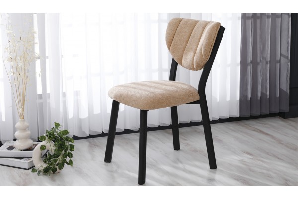 Elma Modeli Yemek Odası, Cafe, Restoran Ve Mutfak Sandalyesi Teddy Kapiçino