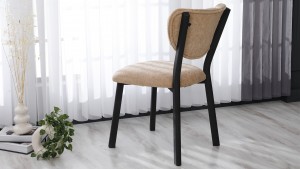 Elma Modeli Chester Yemek Odası,Cafe,Restoran Ve Mutfak Sandalyesi Teddy Kapiçino