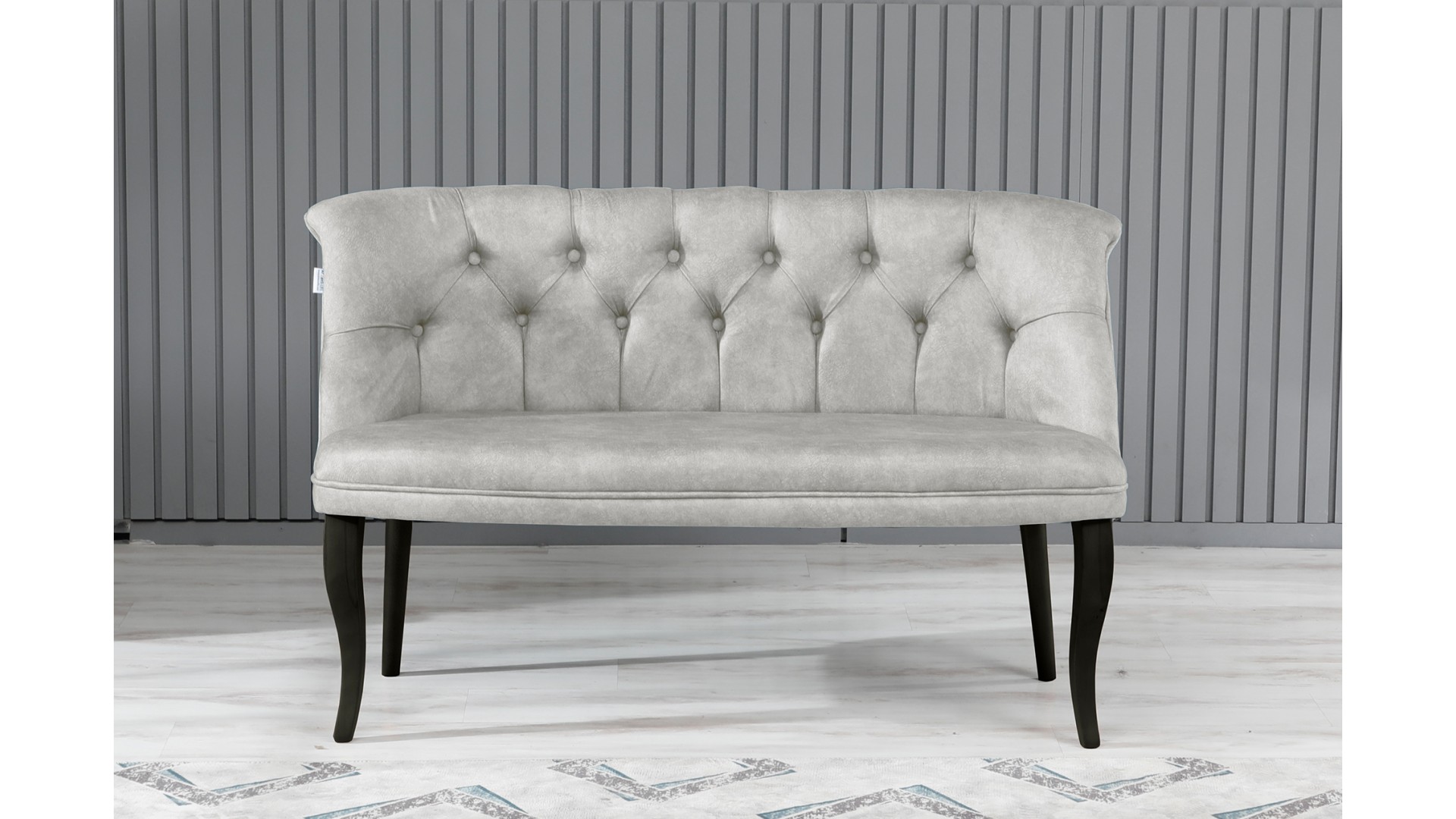 Roma Kolsuz Çay Seti Koltuk Takımı Nubuk Kumaş Ahşap Ahşap Ayak Krem