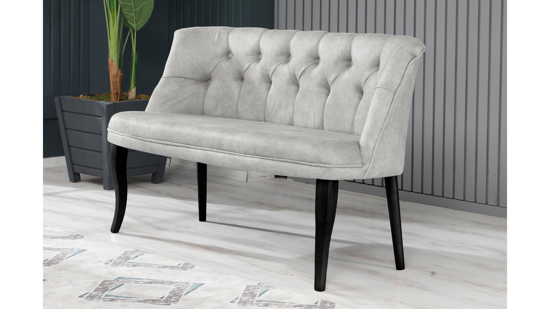 Roma Kolsuz Çay Seti Koltuk Takımı Nubuk Kumaş Ahşap Ahşap Ayak Krem