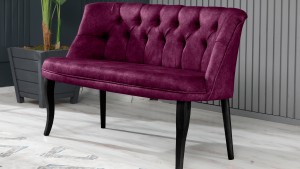 Roma Kolsuz Çay Seti Koltuk Takımı Nubuk Kumaş Ahşap Ahşap Ayak Mürdüm