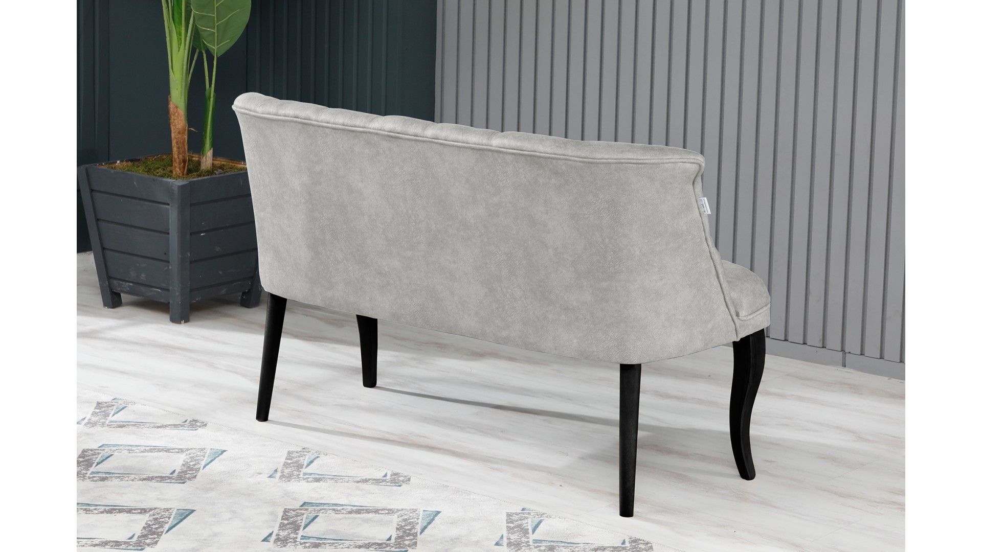 Roma Kolsuz Çay Seti Koltuk Takımı Nubuk Kumaş Ahşap Ahşap Ayak Krem