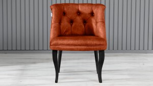 Roma Kolsuz Çay Seti Koltuk Takımı Nubuk Kumaş Ahşap Ahşap Ayak Kiremit