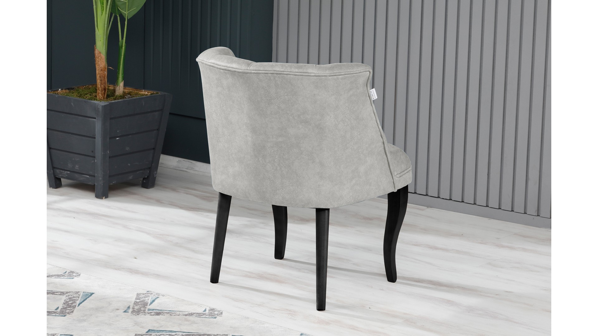 Roma Kolsuz Çay Seti Koltuk Takımı Nubuk Kumaş Ahşap Ahşap Ayak Krem