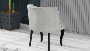 Roma Kolsuz Çay Seti Koltuk Takımı Nubuk Kumaş Ahşap Ahşap Ayak Krem